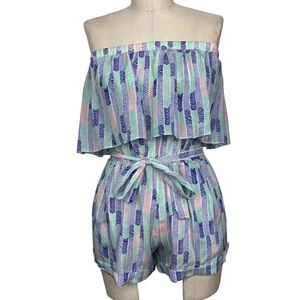 NWT Lemlem short romper multicolor S